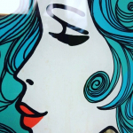 Vintage design art-deco L'oréal spiegel